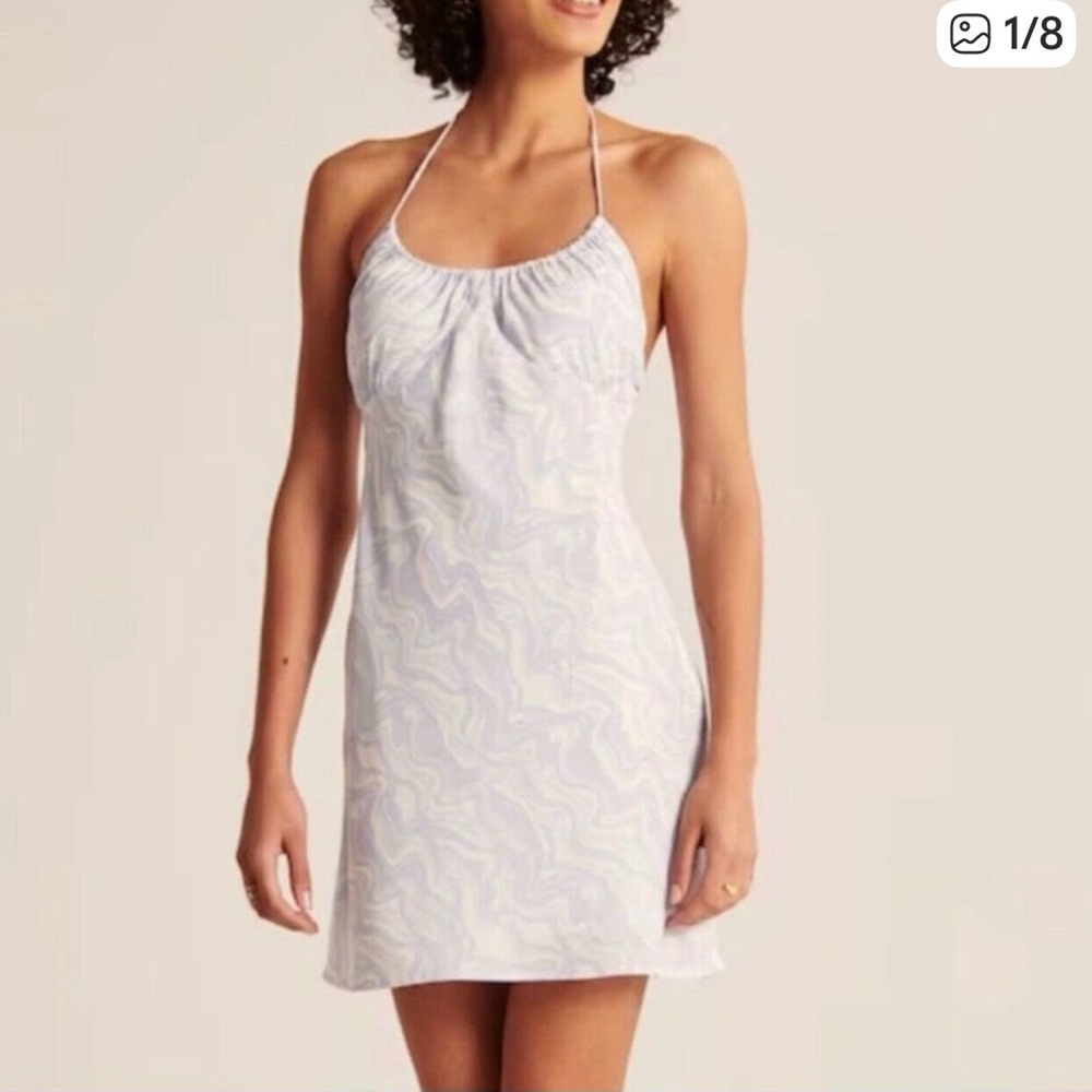 Abercrombie & Fitch Light Blue Halter Dress